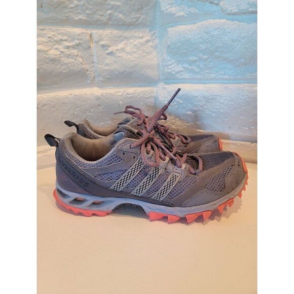 Adidas Kanadia TR5 Gray Pink Running Trail Shoes G97047 Women's Size 7 - Picture 1 of 8